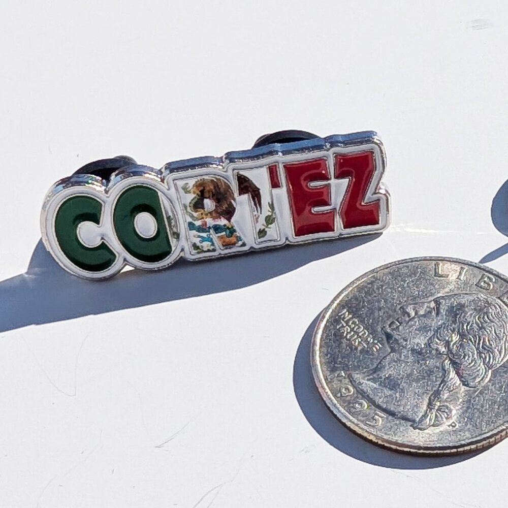 Pin Cortez Pin for Caps Clothing Enamel Badge Mexican Flag Pin Mex Flag Cortez